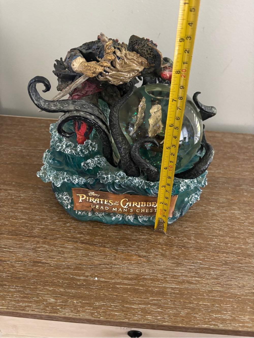Disney Pirates of the Caribbean Teal and Black Tentacle Snow Globe - Picture 8 of 11